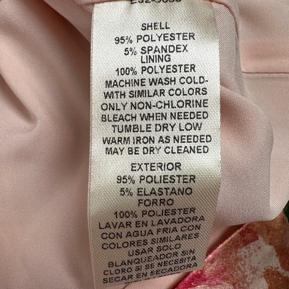 NWT Eliza J. Pleated Floral Drape Halter Sheath Dress - Picture 11 of 12